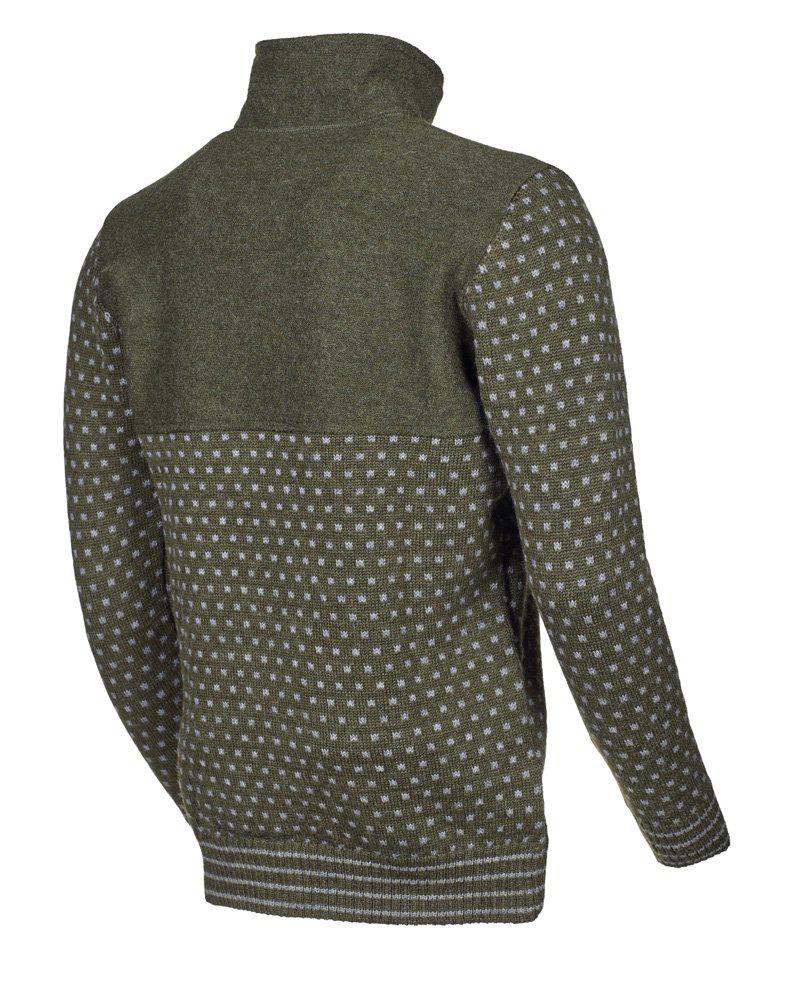 Ivanhoe of Sweden Sverre falf zip wollentrui