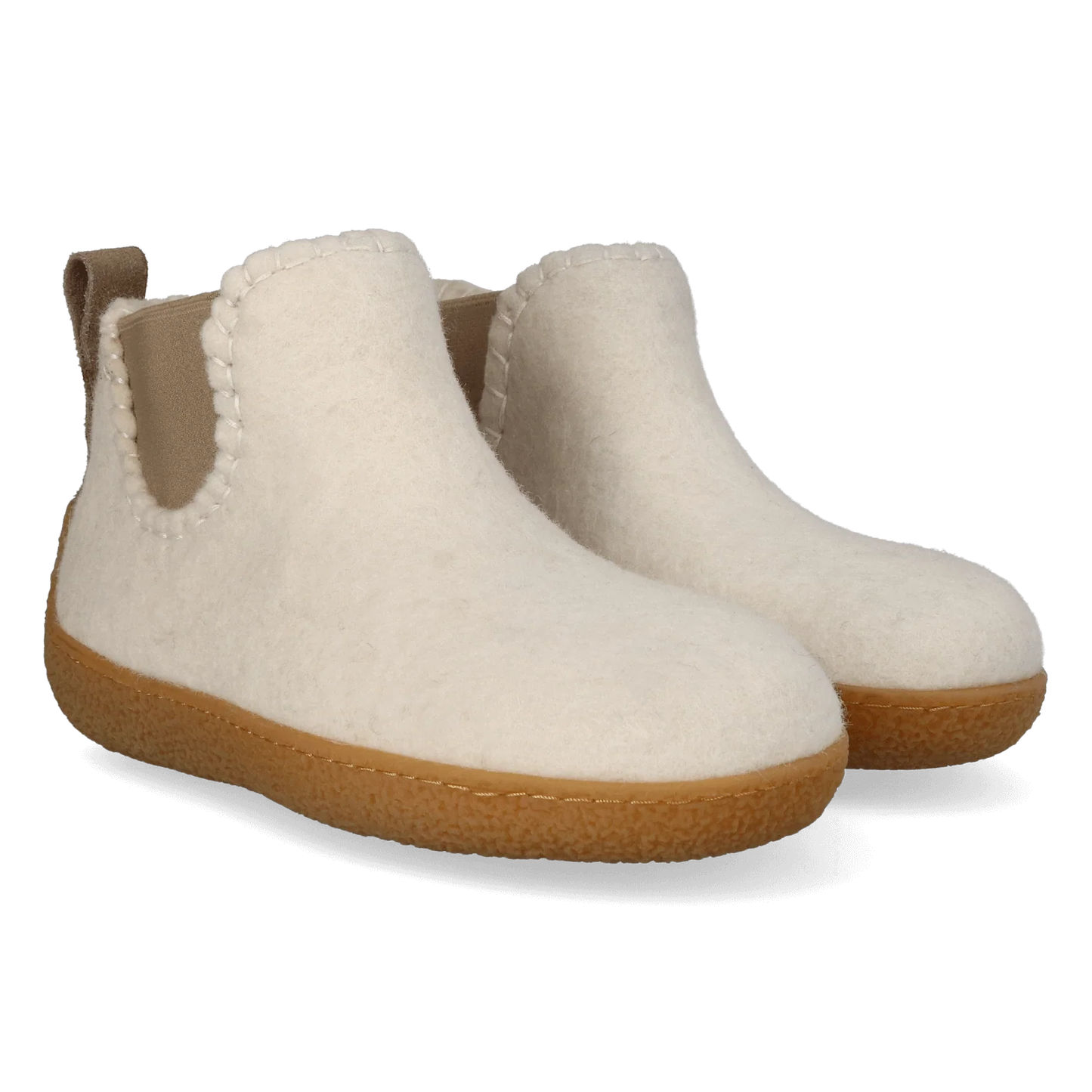 Tofvel Celsi Wollen slof met rubber zool