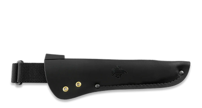 Peltonen M07 Ranger Puukko Black cerakote leather sheet