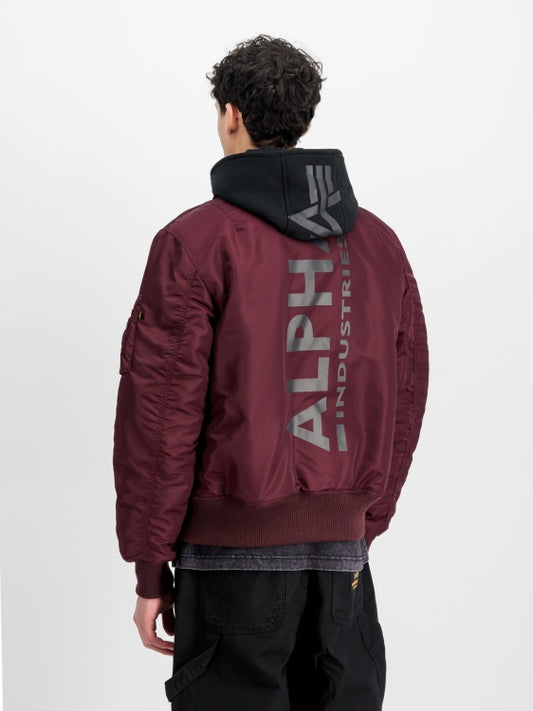 Alpha-industries Zip Hood Back print MA-1 jack