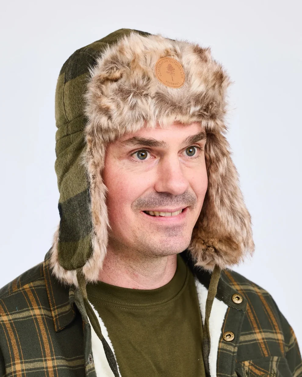 Pinewood Klassieke geblokte wintermuts uni
