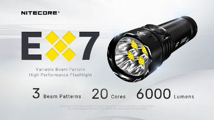 Nitecore EX 7 oplaadbare zaklamp