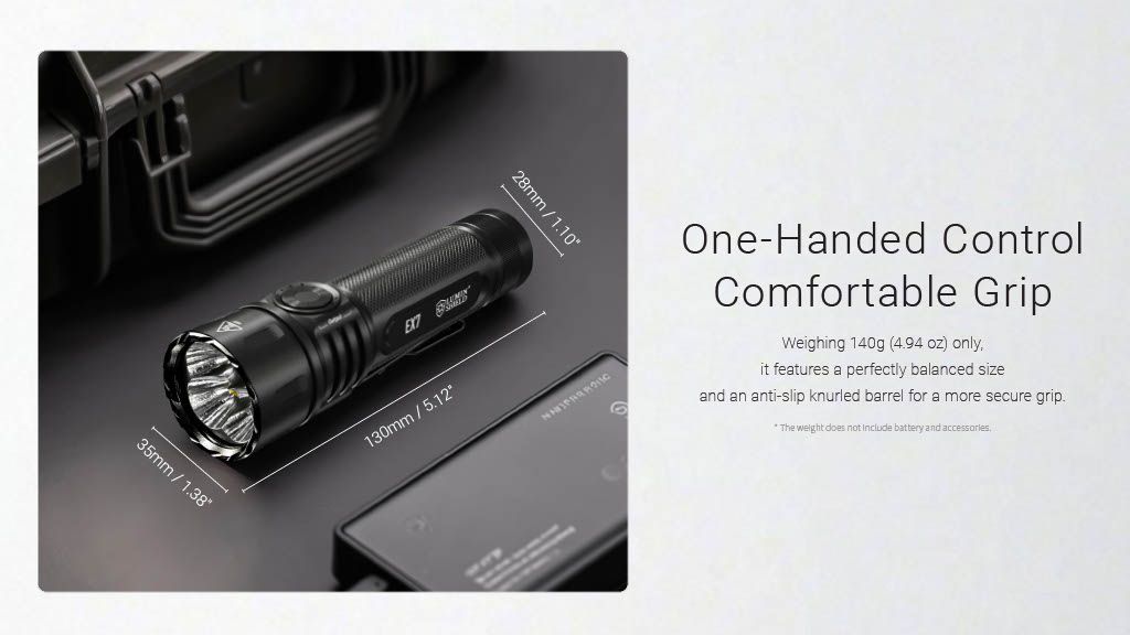 Nitecore EX 7 oplaadbare zaklamp