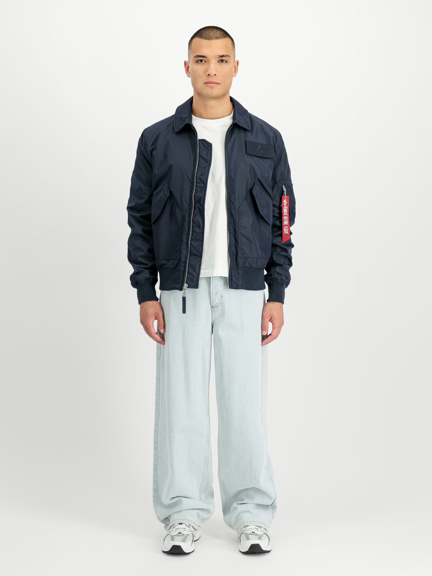 Alpha industries CWU-36/p TT Light bomber jack Replica Blue