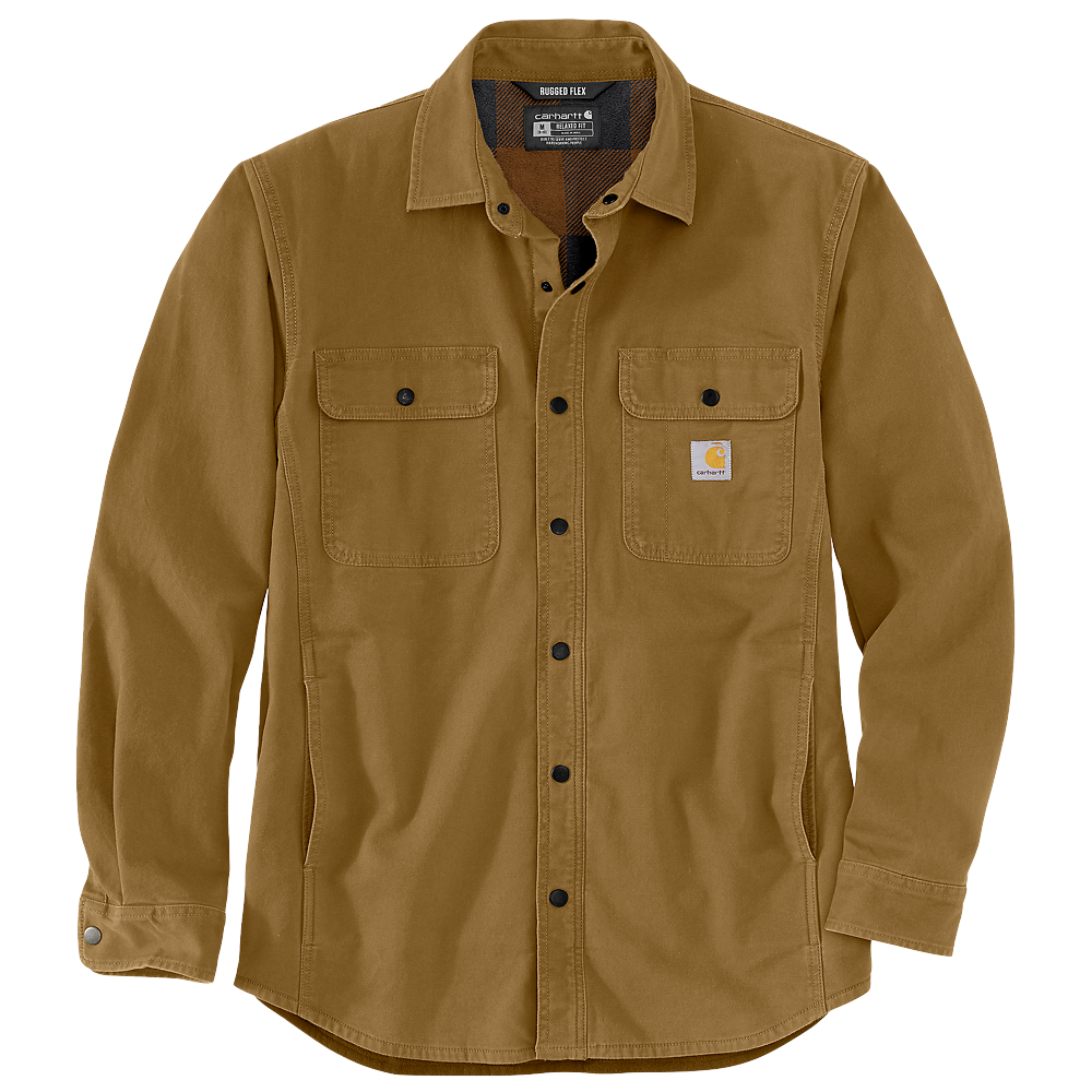 Carhartt relaxed Fit Canvas fleece gevoerd overhemd
