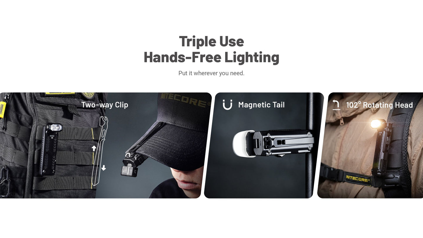 Nitecore EDC09 Oplaadbare zaklamp tactical.