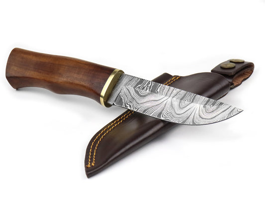 Njord Oskar Damast Bushcraft mes