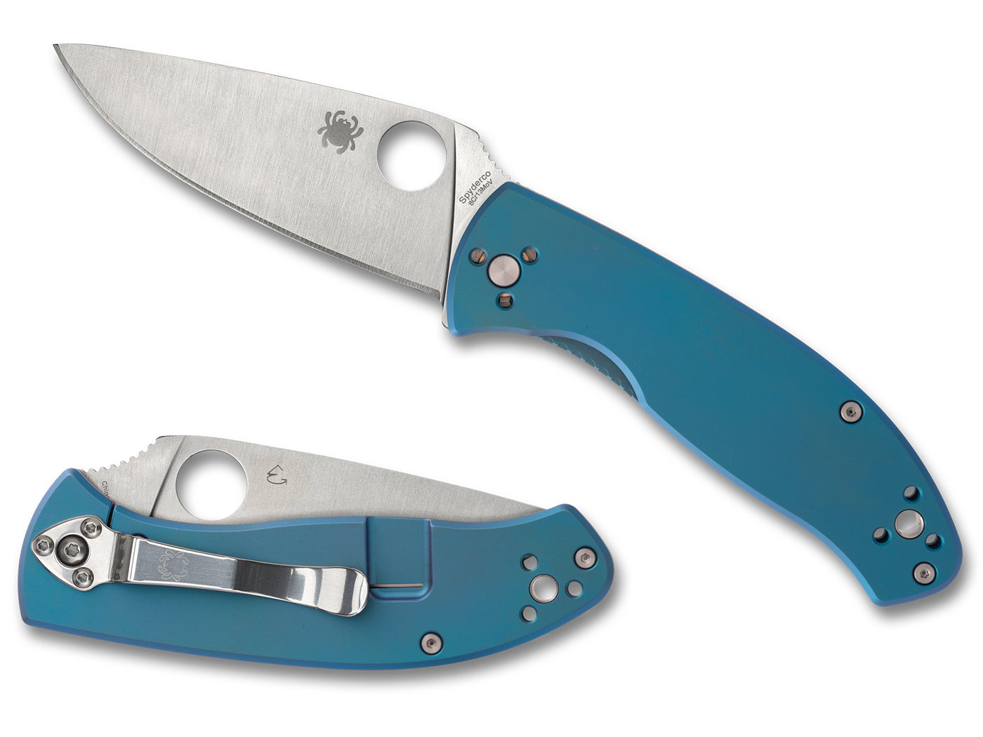 Spyderco Tenacious Titanium Blue