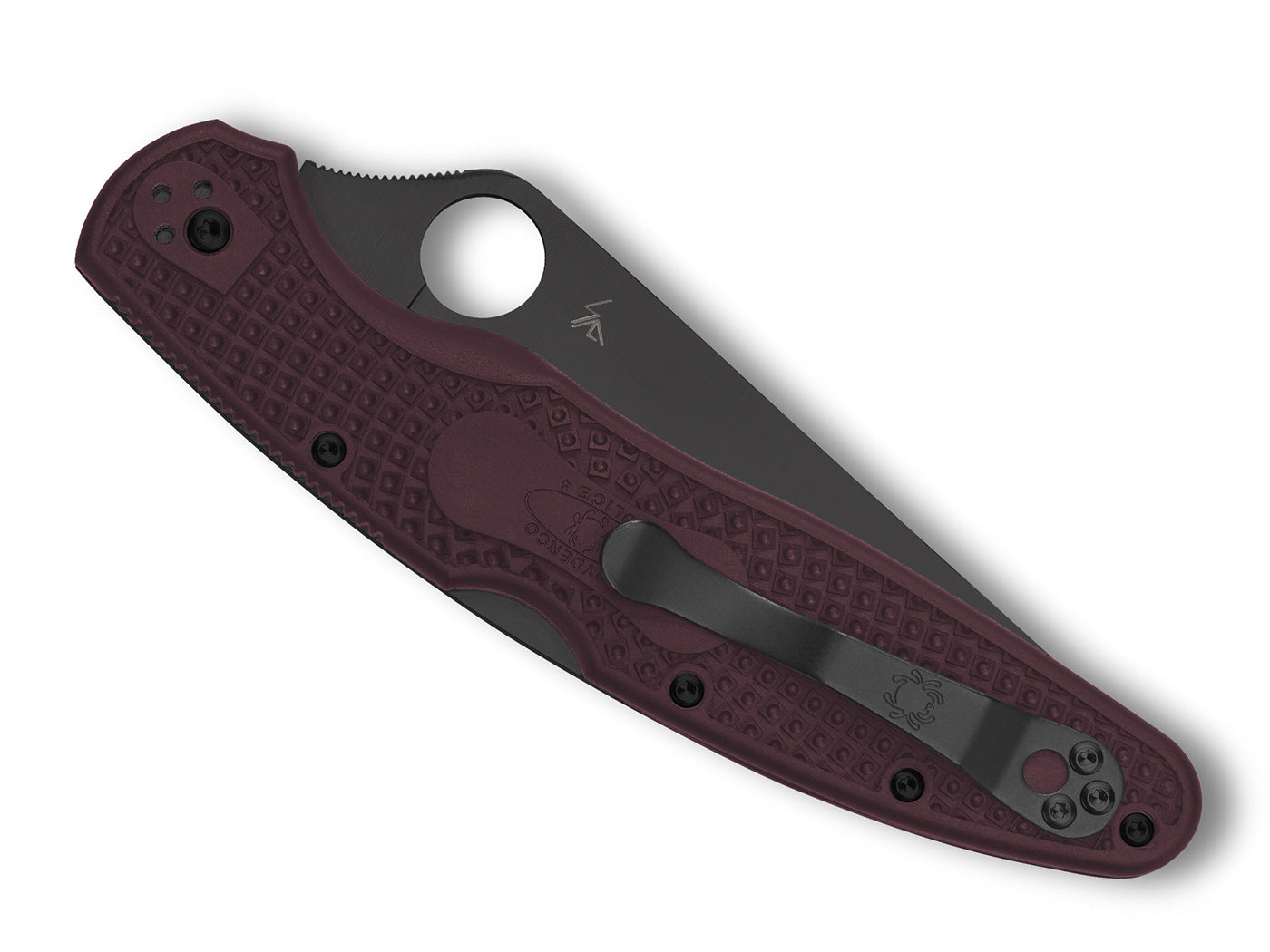 Spyderco Police 4 Lightweight Burgundy Micro-Melt