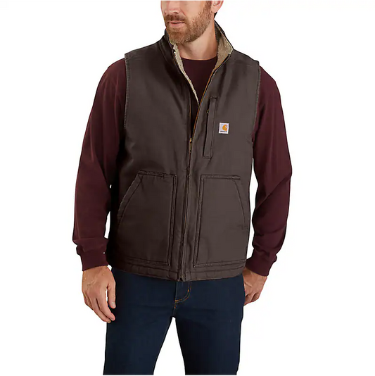 Carhartt  washed duck mock neck vest 104277