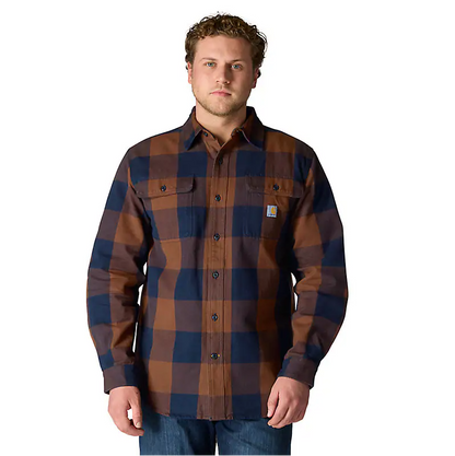 Carhartt Hubbard loose fit stevig flanellen overhemd.