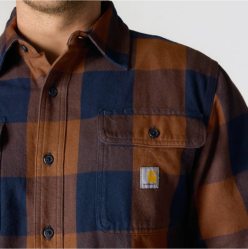 Carhartt Hubbard loose fit stevig flanellen overhemd.