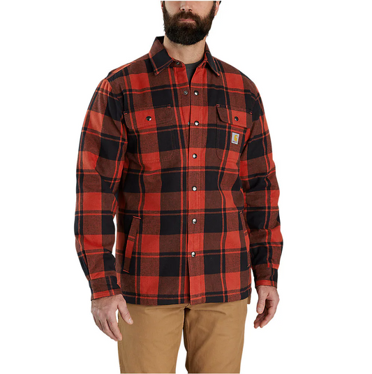 Carhartt relaxed fit Flannel sherpa lined shirt jac