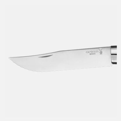 Opinel nr 12 inox gekarteld beukenhout in doos