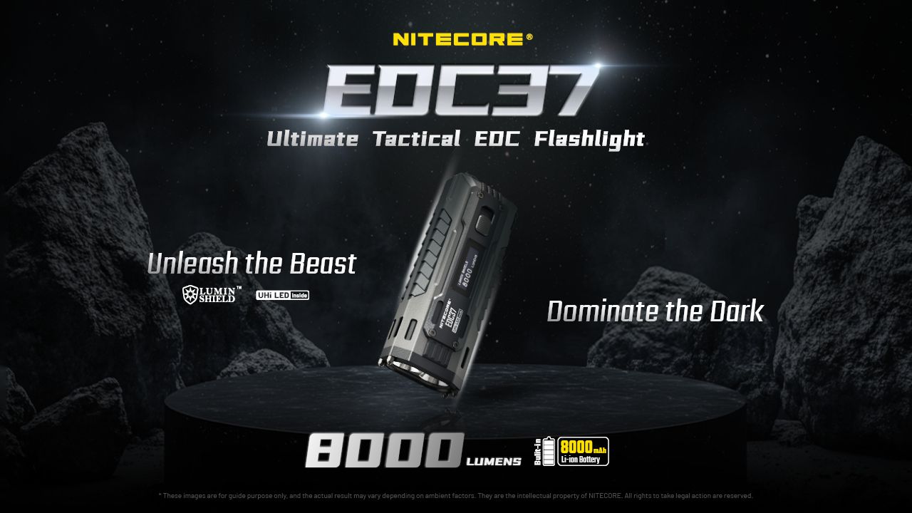 Nitecore Edc 37 oplaadbare zaklamp