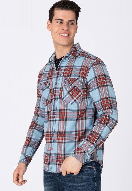 Timezone Indigo Check Shirt